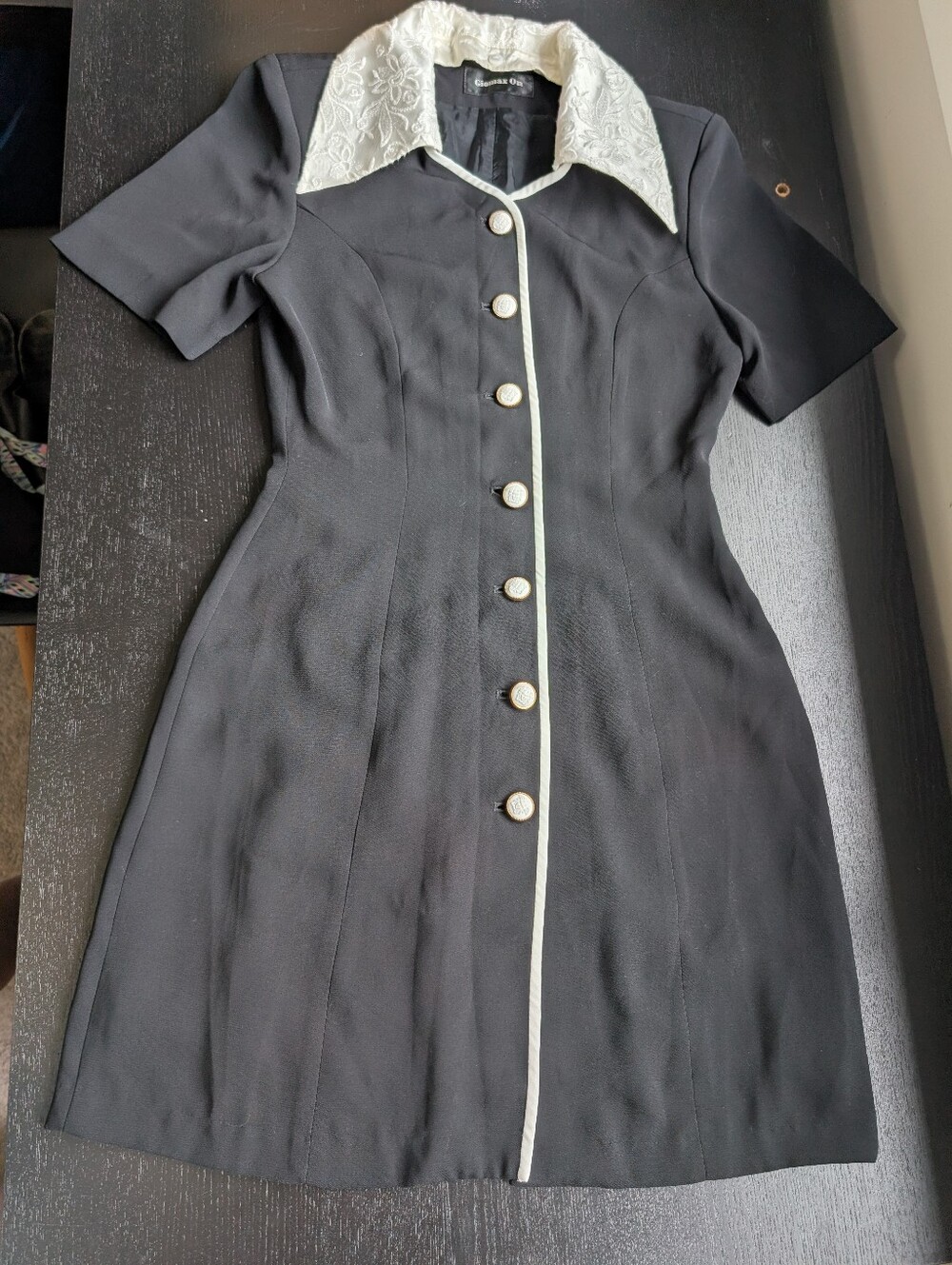 Vintage 90's Mini Dress in Black and White